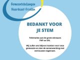 Hartelijk dank voor uw stem op en vertrouwen in Gemeentebelangen Noareast-Fryslân!